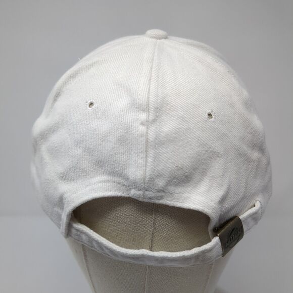 Nissun Slideback Hat White One Size Adjustable Vented Holes 6 Panel Blank - Picture 5 of 8